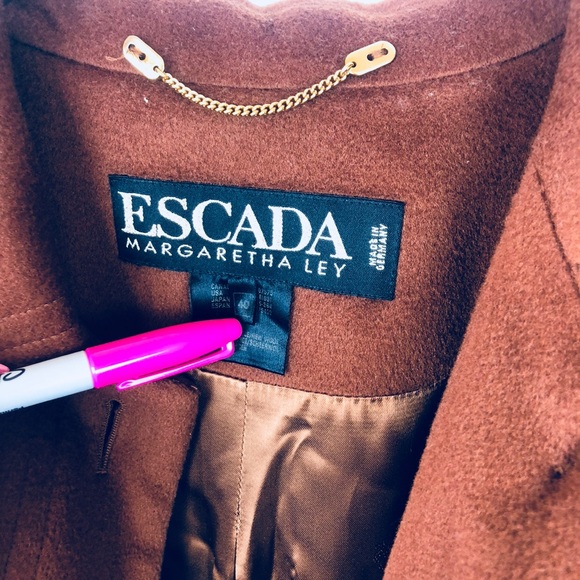 Escada long brown coat - Picture 6 of 7